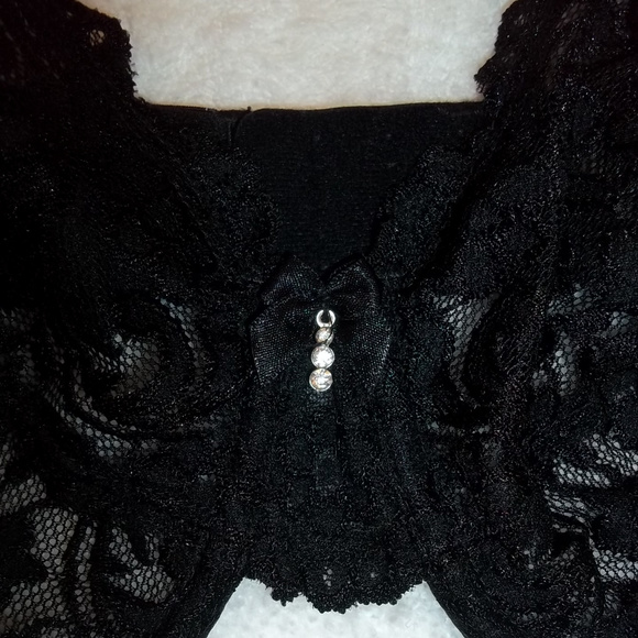 NWT Smart and Sexy Black Lace Underwire Bra 36C - Picture 4 of 6